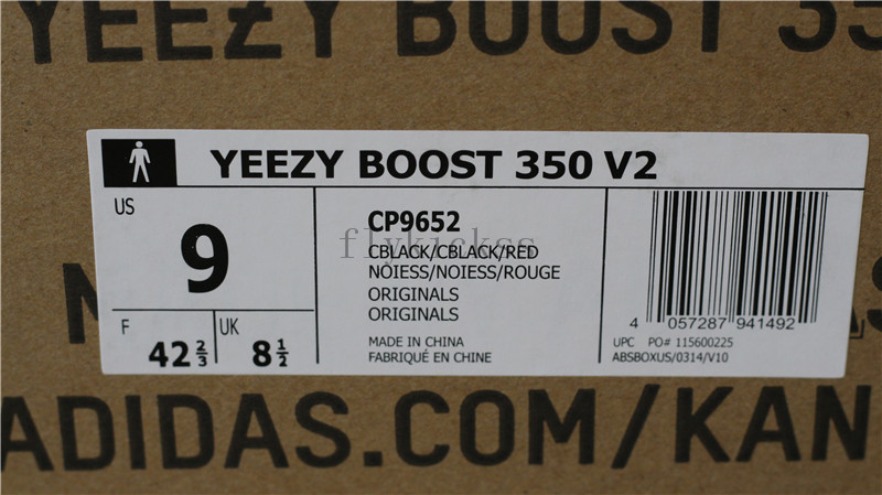 Adidas Yeezy Boost 350 V2 Core Black Bred Red